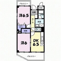 サンセ－ル谷上の物件間取画像